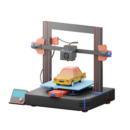 3 D Toy Printing  3D Illustration
