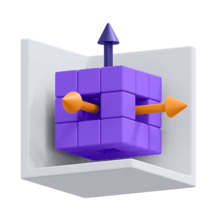 An Icon Of 3 D Movement 3D Icon