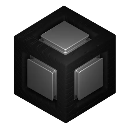 3D-Würfel, abstrakte Form  3D Icon