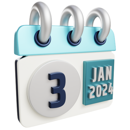 3 de enero de 2024  3D Icon