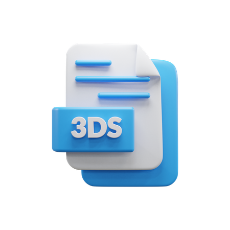 3 Ds File  3D Icon