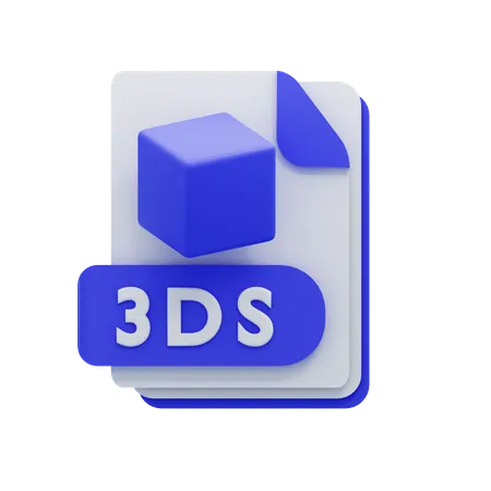 3 Ds File  3D Icon