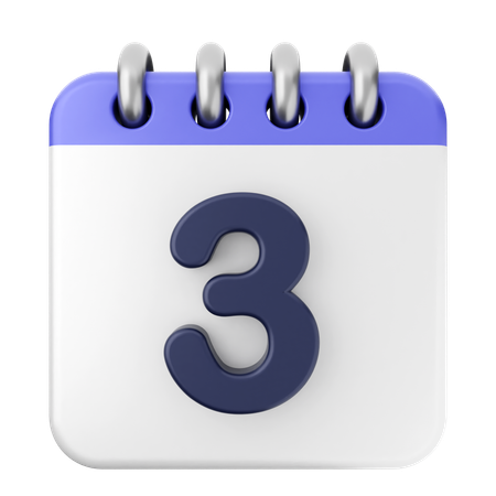 3ème Calendrier  3D Icon