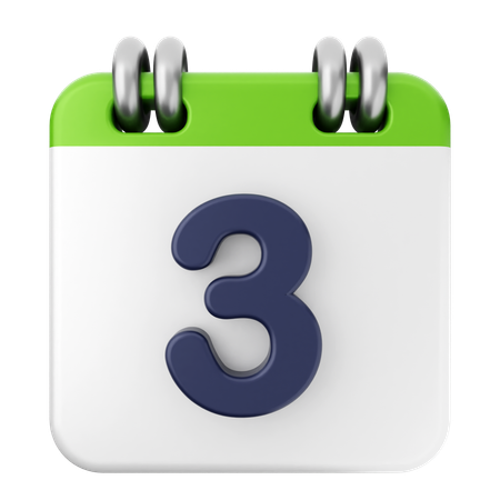 3ème Calendrier  3D Icon