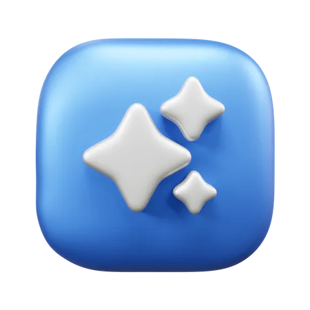 3 estrelas  3D Icon