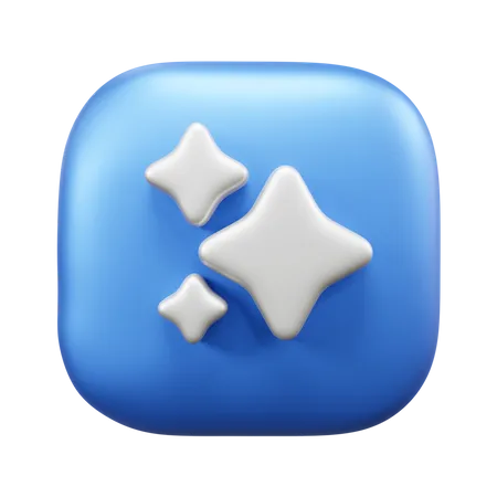 3 estrelas  3D Icon