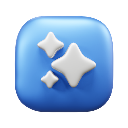 3 estrellas  3D Icon