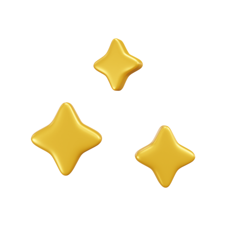 3 étoiles  3D Icon