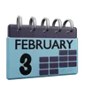 3 February Calender