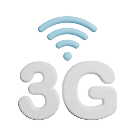 3 G Network Signal  3D Icon