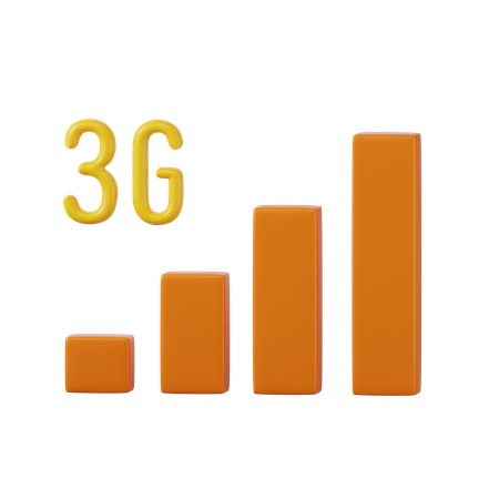 3 G Signal  3D Icon