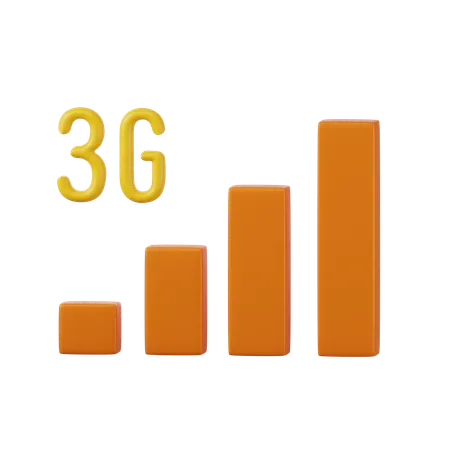 3 G Signal  3D Icon