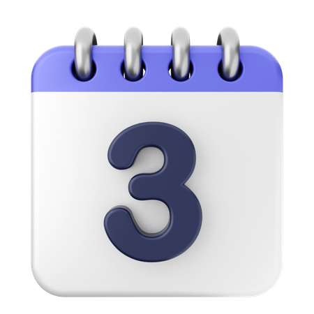 3. Kalender  3D Icon