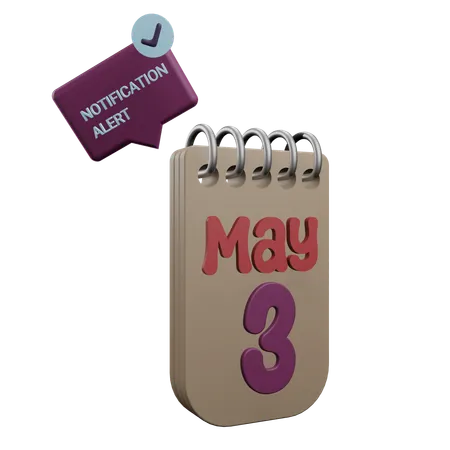 3 may  3D Icon