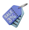3% Sale Tag