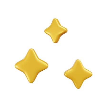 3 star  3D Icon