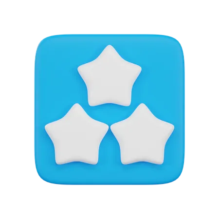 Star 3 D Icon Isolated 3 D User Interface 3 D Rendering 3D Icon