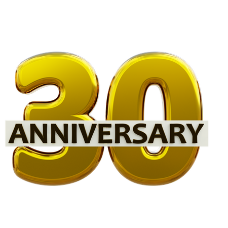 30 Anniversary  3D Icon