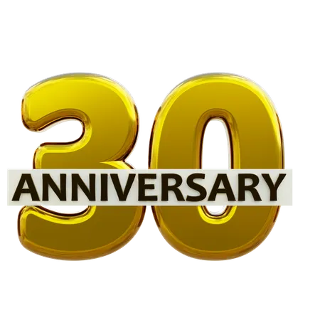 30 Anniversary  3D Icon