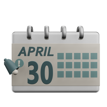 30 april  3D Icon