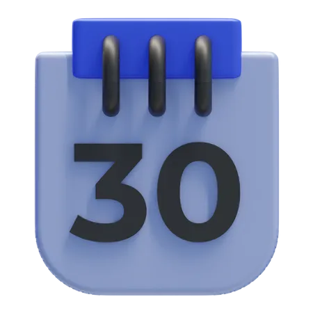 30. Datum  3D Icon