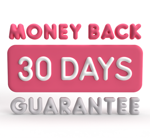 30 Day Money Back Guarantee  3D Icon