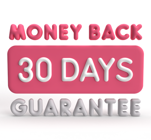 30 Day Money Back Guarantee  3D Icon