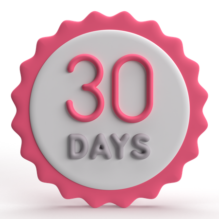 30 Days  3D Icon