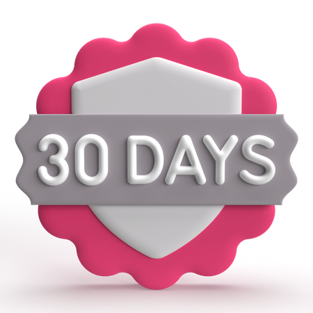 30 Days Guarantee  3D Icon