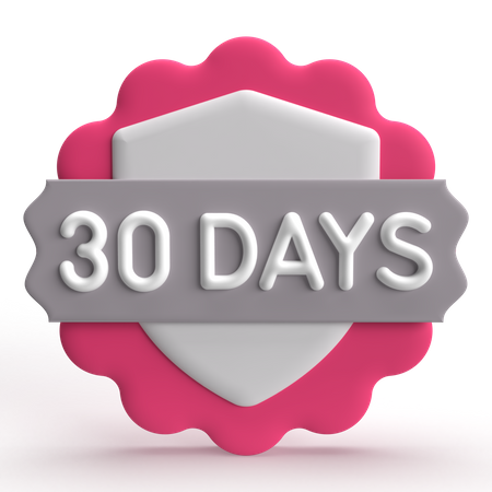 30 Days Guarantee  3D Icon
