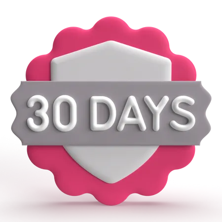 30 Days Guarantee  3D Icon