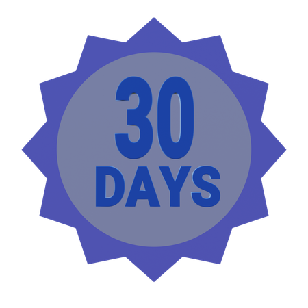 30 Days Money Back Guarantee  3D Icon