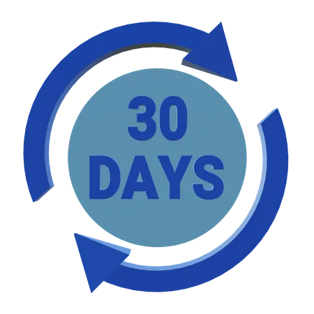 30 Days Money Back Guarantee  3D Icon