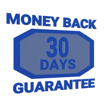 30 Days Money Back Guarantee  3D Icon