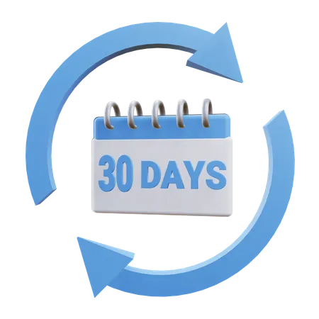 30 Days Money Back Guarantee  3D Icon
