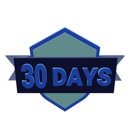 30 Days Money Back Guarantee  3D Icon