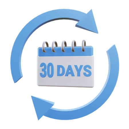 30 Days Money Back Guarantee  3D Icon