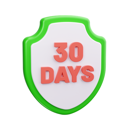 30 Days Return  3D Icon