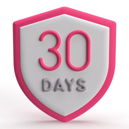 30 Days Shield  3D Icon