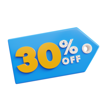 30% DE DESCONTO  3D Icon