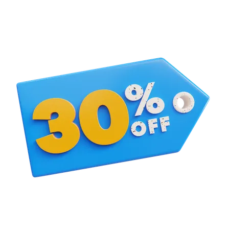 30% DE DESCONTO  3D Icon