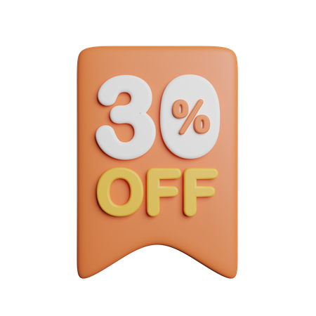 30 % de réduction sur le badge  3D Icon