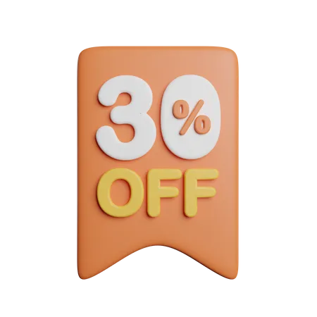 30 % de réduction sur le badge  3D Icon