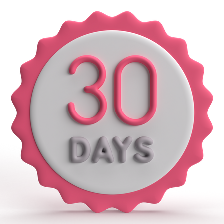 30 jours  3D Icon