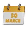 30 March