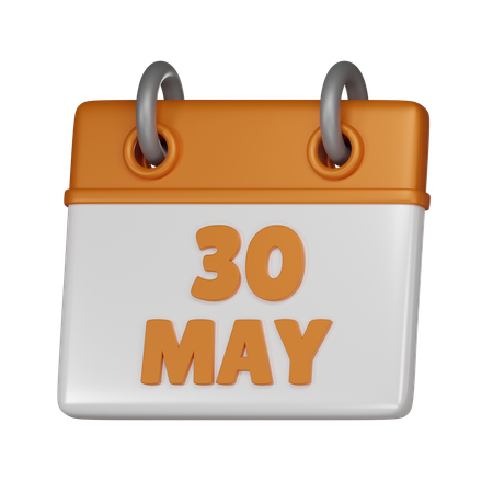 30 May  3D Icon