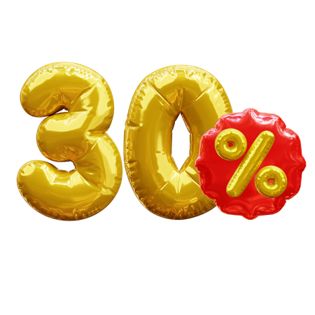 30퍼센트  3D Icon