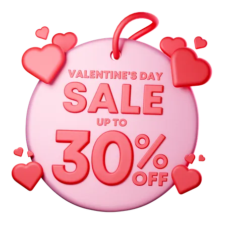 30 Percentage Discount  3D Icon
