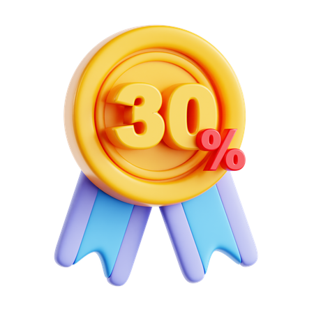 30 % de réduction  3D Icon