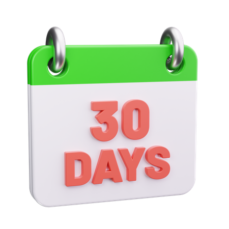 30 Tage Rückgaberecht  3D Icon